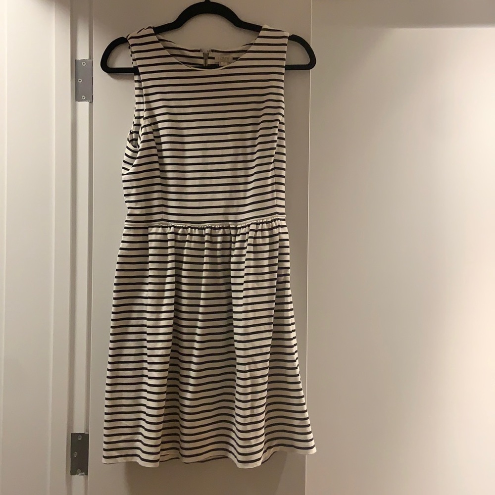 Black and White Striped Dress